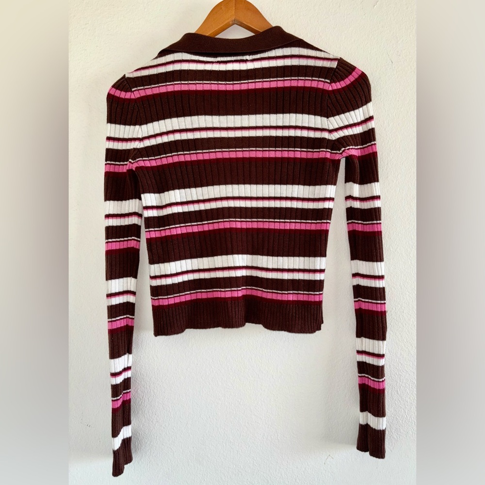 Preppy Rsq Ribbed Cardigan - Picture 4 of 8